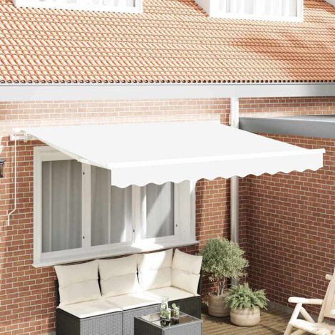 Toile de rechange pour store banne Blanc 300 x 250 cm Toile vidaXL