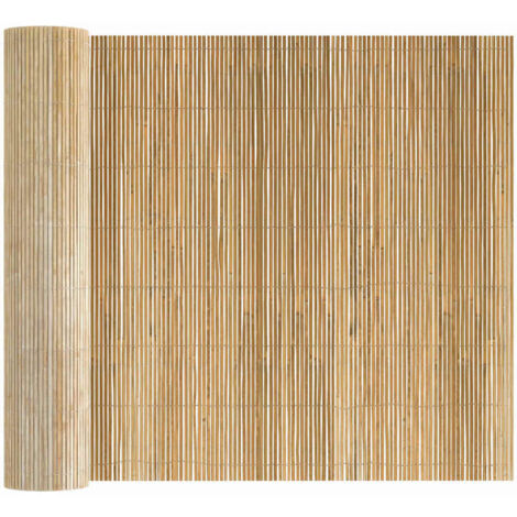 vidaXL Clôture en bambou Naturel 400 x 150 cm Bambou