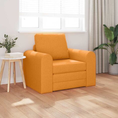Canapé-Lit Jaune foncé 98 x 71 x 83 cm tissu vidaXL (1/5)