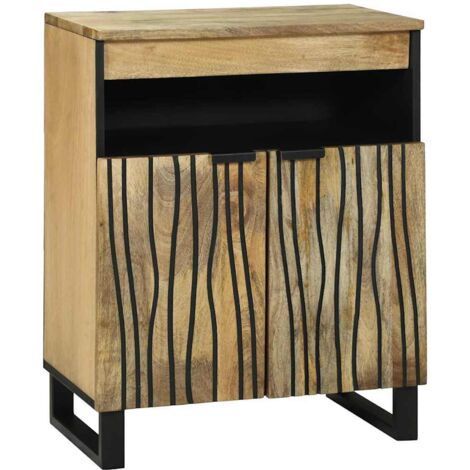 Buffet Marron 60 x 33 x 75 cm bois de manguier massif vidaXL (1/5)