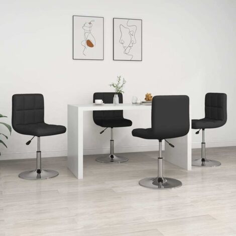 Chaises Ă manger lot de 4 noir similicuir vidaXL904881 (1/5)