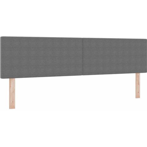 Tête de lit avec tête de lit Gris clair 180 cm Tissu côtelé vidaXL