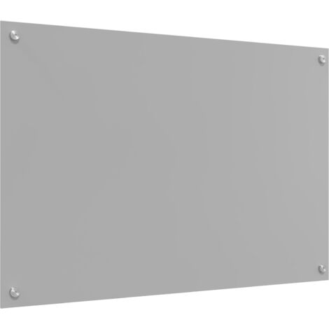 Crédence de cuisine Gris clair 90 x 60 cm verre trempé vidaXL