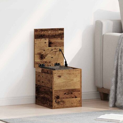 Vidaxl – Boîte de rangement rectangulaire en bois d'ingénierie 30 x 35 x 35 cm – Finition lisse pour nettoyage facile – Design moderne pour salon, chambre, bureau