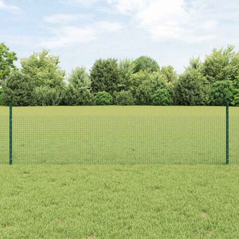 vidaXL Welded Wire Fence with Post 100 x 0.5 m (W x H)