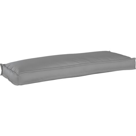 Coussin pour banc de palette Gris 110 x 40 x 8 cm Tissu Oxford vidaXL