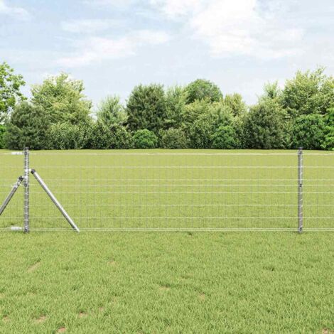 Clôture Euro Argent 0.8 x 25 m vidaXL