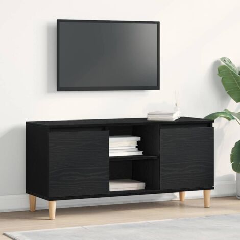 Meuble TV Chêne noir 102 x 35 x 50 cm Bois d'ingénierie vidaXL (1/5)