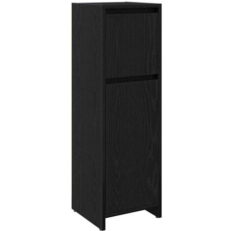 Cabinet de salle de bain avec tiroir Chêne noir 30 x 30 x 95 cm vidaXL