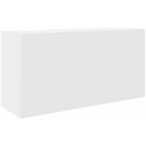 Vidaxl – Armoire murale de salle de bain blanche 80x25x40 cm – Bois d'ingénierie – Vérin à gaz pour ouverture douce – Capacité 60 kg