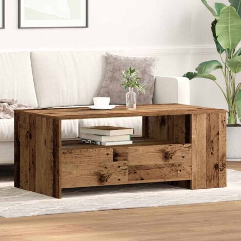 Table basse Bois ancien 102 x 55 x 43.5 cm Bois d'ingénierie vidaXL