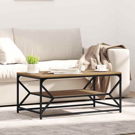 Table basse chêne artisanal 90 x 50 x 40 cm vidaXL