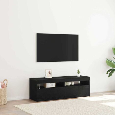 Meuble TV Noir 120 x 35 x 40 cm Bois d'ingénierie vidaXL