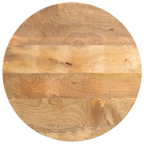 vidaXL Dessus de table Ø 50x3,8 cm rond bois de manguier massif (1/5)