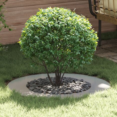 Vidaxl – Bague d'arbre décorative moderne argent Ø50/80 cm – Protection racinaire – Design épuré pour espaces extérieurs – Durable et esthétique (1/5)