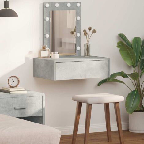 Table de Toilette Gris 60 x 40 x 70 cm Bois d'ingénierie vidaXL