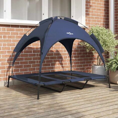 Lit pour Chien Bleu marine xl Acier vidaXL