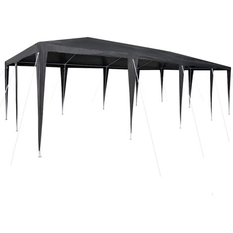 vidaXL Party Tent Anthracite 800 x 400 x 266 cm Polyethylene and Steel