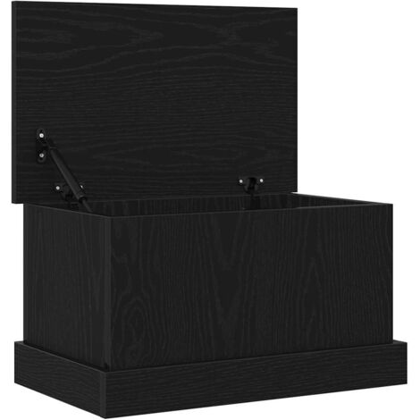 vidaXL Boîte de Rangement Chêne noir 50 x 30 x 28 cm Bois d'ingénierie (1/5)