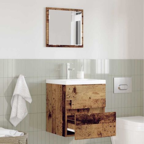 Cabinet de salle de bain Bois Ancien 41x38,5x45 cm vidaXL