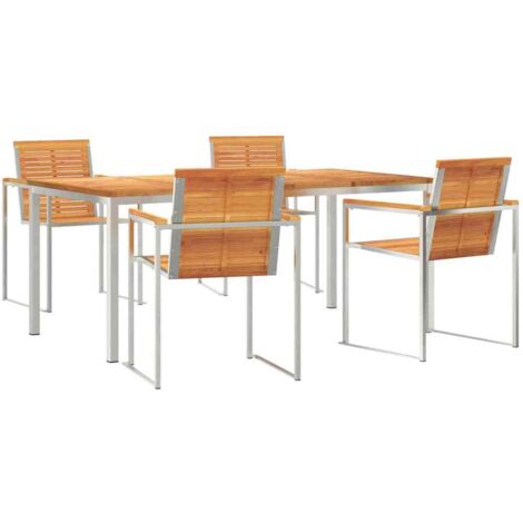 vidaXL Ensemble de salle à manger pour jardin 5 pcs (1/5)