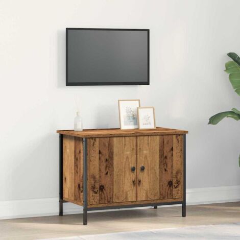 vidaXL Meuble TV Bois Ancien 60 x 35 x 45 cm Bois d'ingénierie (1/5)