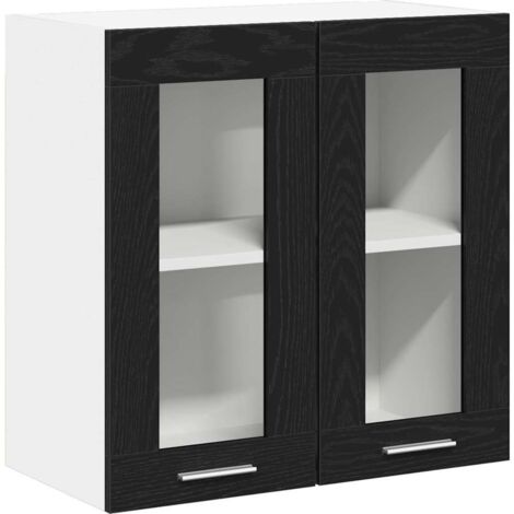 vidaXL Armoire suspendue Chêne noir 60 x 31 x 60 cm Bois d'ingénierie (1/5)