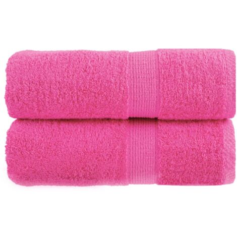 Serviettes d'invité de qualité supérieure SOLUND 2 pcs rose vidaXL