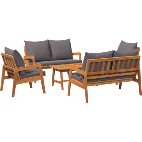 Ensemble bistrot 5 pcs Marron 75 x 45 x 38cm vidaXL (1/5)