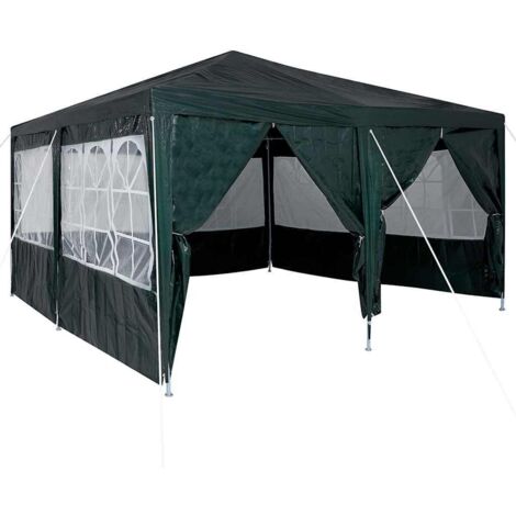 vidaXL Tente de fête Vert 400 x 400 x 266 cm Polyéthylène (1/5)