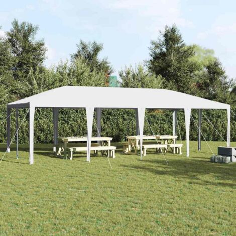 vidaXL Party Tent White 800 x 400 x 266 cm Polyethylene and Steel