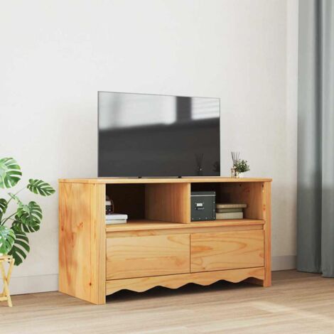 Meuble TV Drammen Chêne 99 x 43 x 55 cm Bois de pin massif vidaXL (1/5)