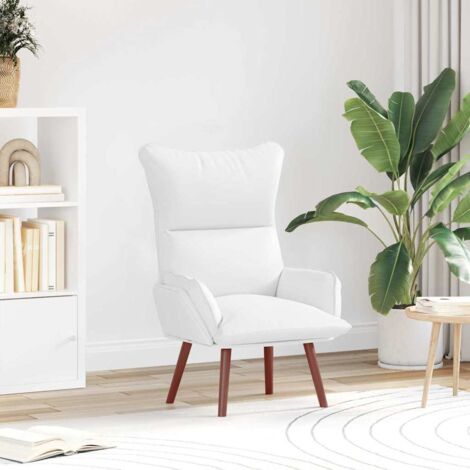 vidaXL  Armchair  White 69 x 74 x 93 cm Artificial Leather