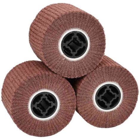 Rouleaux de ponçage 3 pcs Marron 12 x 12 x 10 cm vidaXL