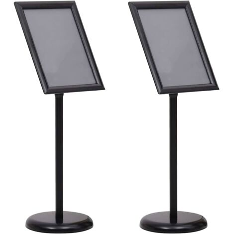 Supports de posters 2 pcs Noir 45 x 33 x 88 cm vidaXL