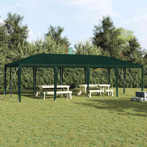 Tente de fête Vert et blanc 800 x 400 x 266 cm vidaXL
