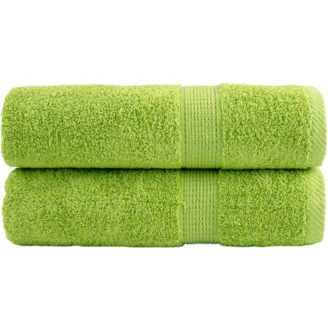 Essuie-mains de qualité supérieure SOLUND 2 pcs vert pomme vidaXL
