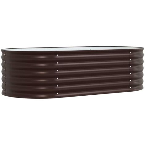 vidaXL Raised Bed Brown 160 x 80 x 44 cm Steel (1/5)