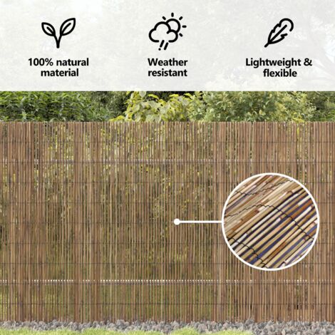vidaXL Clôture de jardin Naturel (1/5)