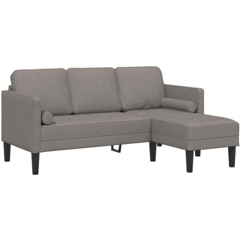 Ensemble de Canapés Taupe 173 x 131 x 67 cm tissu vidaXL (1/5)