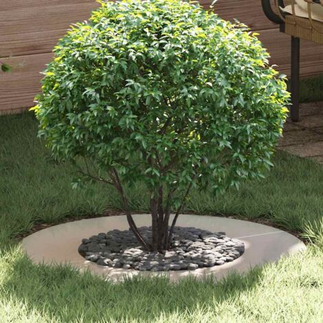 vidaXL adapté pour anneaux d'arbre plats 5 pcs Argent Ø40 / 70 cm