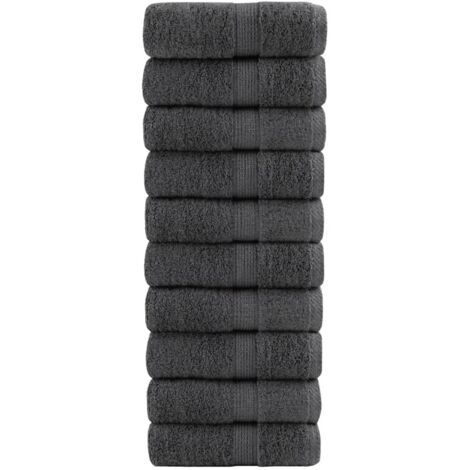 Serviettes d'invité de qualité supérieure SOLUND 10pcs 600 g/m² vidaXL