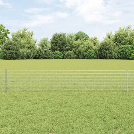 vidaXL Clôture en fil soudé avec poteau 100 x 0,4 m (L x H)