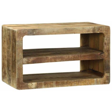 Meuble TV Marron 60 x 32 x 36 cm Bois de manguier massif vidaXL (1/5)