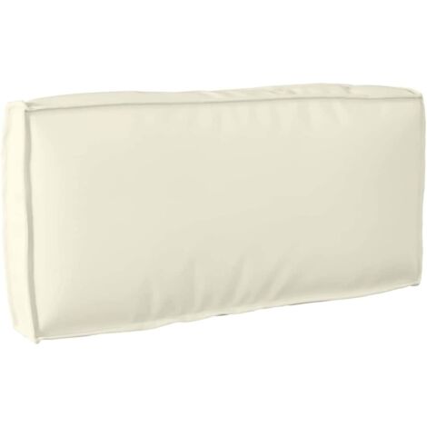 vidaXL Coussin Crème 80 x 40 x 12 cm Tissu Oxford