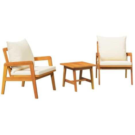 Ensemble bistrot 3 pcs Marron 45 x 45 x 38cm vidaXL (1/5)