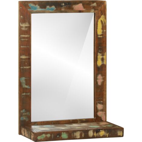 Miroir salle de bain 50x22x70 cm en bois massif récupéré vidaXL (1/5)