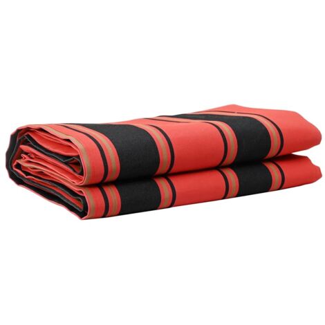 Toile de rechange pour store banne Orange et noir 10 x 1.6 m vidaXL