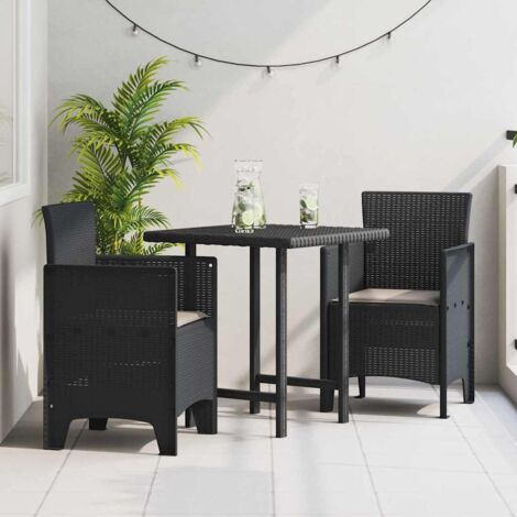 vidaXL Chaise de jardin 2 pcs Anthracite 53 x 49 x 85 cm Polypropylène