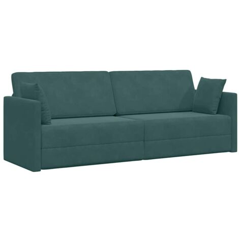 Canapé-Lit Vert foncé 213 x 70 x 77 cm Velours vidaXL